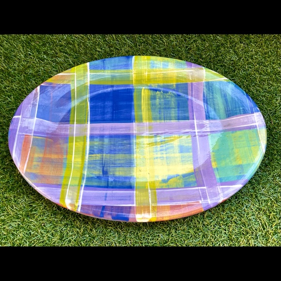 “Square Me” Pastel Decorative Serving Platter - Picture 1 of 5